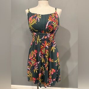 Soma Strapless Dress with Vibrant Floral Design
